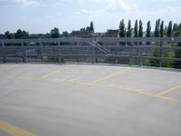 Berlin's Parking Deck: A Yellow Line Marks the Way