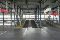 Parking Garage with Concrete Surface in Toronto, Canada