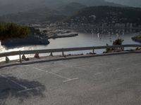 Parking Lot Along Spain's Mallorca Coast