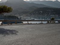 Parking Lot Along Spain's Mallorca Coast