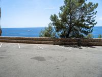 Parking Lot with Asphalt in Mallorca, Balearic Islands