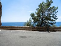 Parking Lot with Asphalt in Mallorca, Balearic Islands