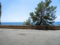 Parking Lot with Asphalt in Mallorca, Balearic Islands