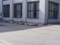 Parking Lot in Berlin: Smooth Asphalt Surfaces