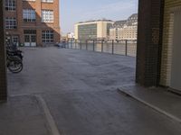 Parking Lot in Berlin: Reflections on Water and Asphalt