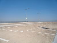 Parking Lot in Europe: Under a Clear Sky