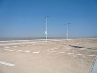 Parking Lot in Europe: Under a Clear Sky