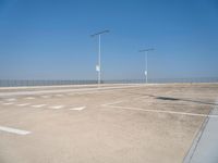 Parking Lot in Europe: Under a Clear Sky