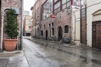 Pasadena Architecture: A Brick Building Street View