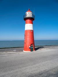 A Peaceful Day at the Beach in Holland: Clear Sky and Calm Water