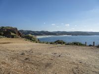 Picturesque Beach by the Ocean with Clear Sky