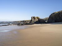 Picturesque Coast of Portugal with Wood Bedrock Formation - 001