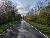 Picturesque Road in Germany's European Countryside