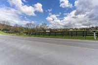 Picturesque Road in Ontario with Tree and Fence - 002