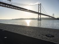 Pier in Lisbon, Portugal: A Sunny Afterglow