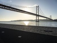 Pier in Lisbon, Portugal: A Sunny Afterglow