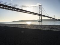 Pier in Lisbon, Portugal: A Sunny Afterglow