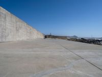 Porto's Coastal Concrete Wall and Beach View