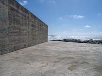 Porto: Concrete Wall in Coastal Landscape