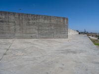 Porto, Europe: Concrete Wall Facing Coastal Beach