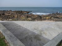 Aerial View of Porto, Portugal: Clear Sky and Coastal Concrete