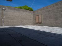 Porto, Portugal: Concrete Walls Under a Clear Sky