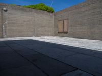 Porto, Portugal: Concrete Walls Under a Clear Sky