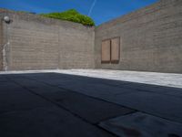 Porto, Portugal: Concrete Walls Under a Clear Sky