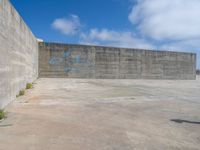 Porto, Portugal: Concrete Wall Along the Coastline