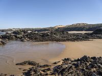 Portugal's Beach: Azure Water and Clear Skies