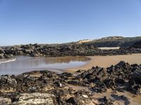 Portugal's Beach: Azure Water and Clear Skies