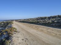 Portugal Beach Road Landscape: Mountains and Ocean