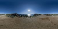 this is an image of the time of day taken from a 360 - view lens