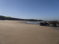 Portugal Coastal Shore Beach, Clear Sky 001