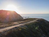 Portugal's Coastline: A High Position Over Ocean