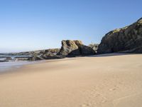 Portugal's Coastline: A Stunning View of Rocks and the Ocean