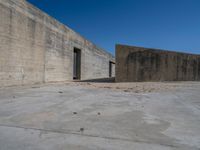 Portugal, Europe: A View of Concrete Wall and Beach