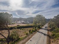 Portugal's Aerial Views: Asphalt Roads Under Clear Skies