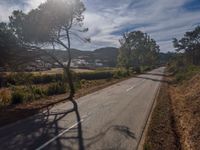 Portugal's Aerial Views: Asphalt Roads Under Clear Skies