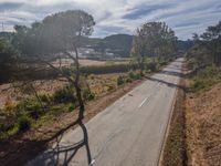 Portugal's Aerial Views: Asphalt Roads Under Clear Skies