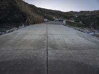 Portugal Landscape: A Road Along the Coastline with Clear Sky