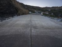 Portugal Landscape: A Road Along the Coastline with Clear Sky