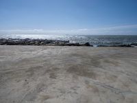 Porto, Portugal: Concrete Wall Along the Coastline