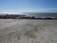 Porto, Portugal: Concrete Wall Along the Coastline