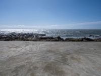 Porto, Portugal: Concrete Wall Along the Coastline