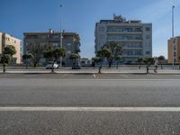 Portugal Porto: Straight Road with Modern Architecture