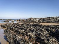 Rock Formation on Portugal's Coastal Terrain