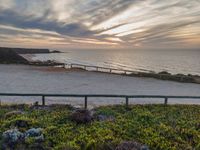 Portugal's Coastal Dawn: A Blend of Ocean and Gravel