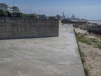 Portugal's Elevated Concrete Walls Along the Beach