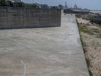 Portugal's Elevated Concrete Walls Along the Beach